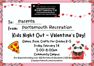 Kids Night Out valentines day